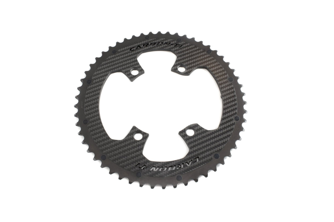 Chainrings Carbon-Ti Carbon-Ti X-CarboRing EVO 54 x 110 DA9200 (4 arms) _ Sale Dark Slate Gray