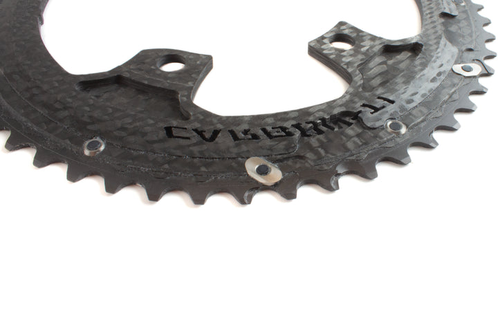 Chainrings Carbon-Ti Carbon-Ti X-CarboRing EVO 54 x 110 DA9200 (4 arms) _ Sale Dark Slate Gray