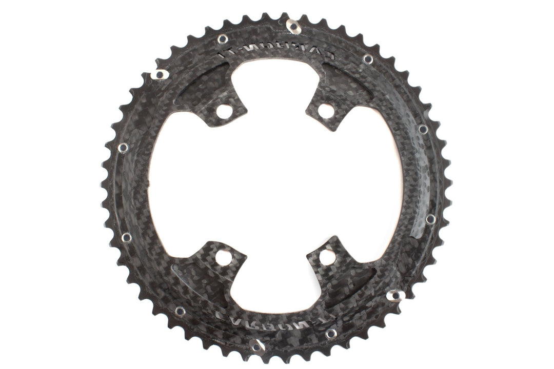 Chainrings Carbon-Ti Carbon-Ti X-CarboRing EVO 54 x 110 DA9200 (4 arms) _ Sale Dark Slate Gray