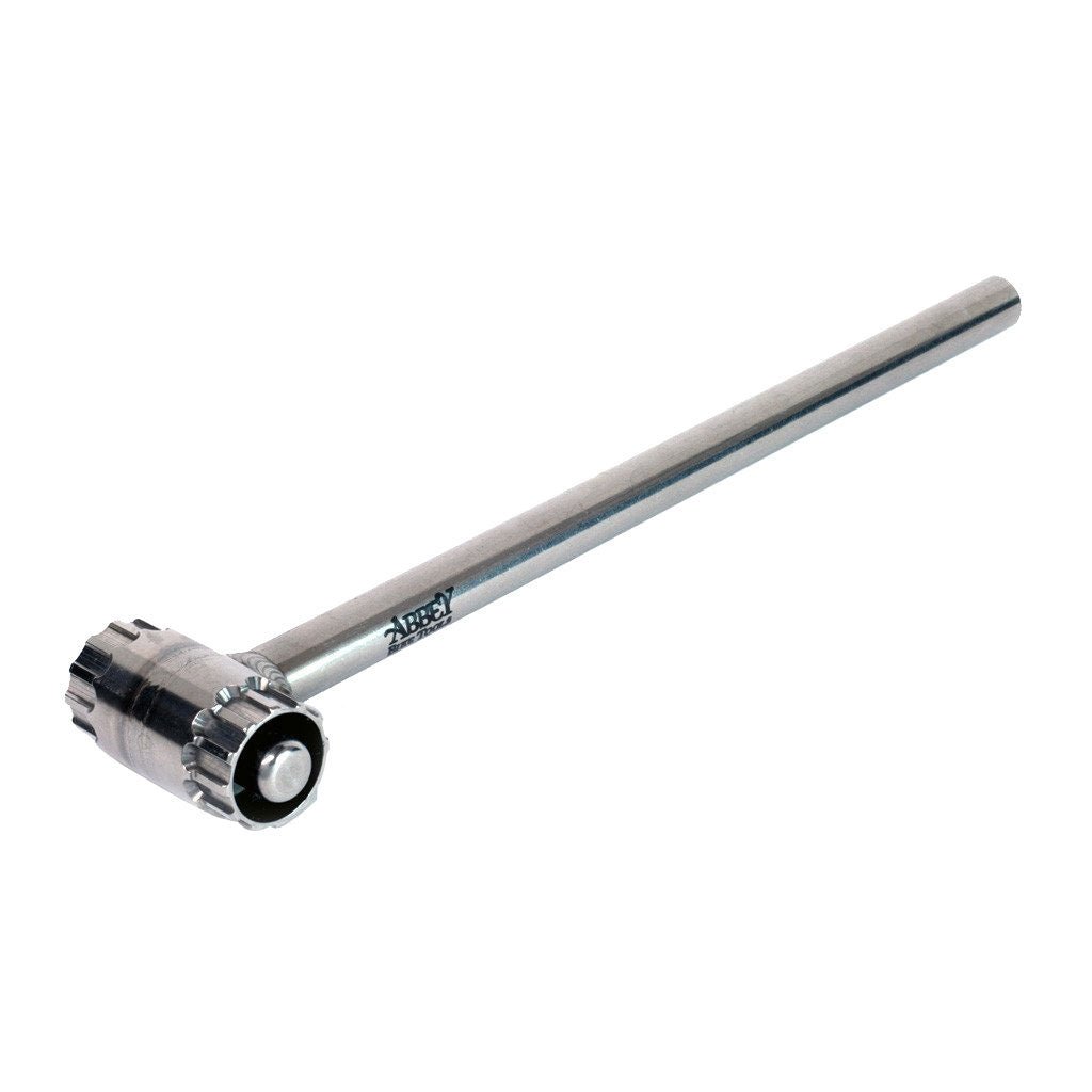 Cassette Tools Abbey Tools Abbey Tools Crombie Tool Thru-Axle Dual Sided Shimano Group Gray