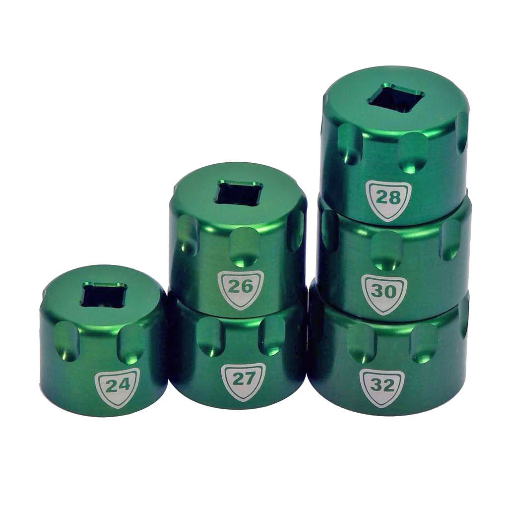 Fork, Shock, & Dropper Tools Abbey Tools Abbey Tools Suspension Top Cap Socket Set Sea Green