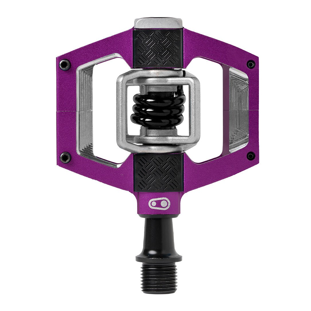Pedals Crank Brothers Crankbrothers Mallet Trail Pedals - Dual Sided Clipless Platform Aluminum 9/16" Purple Dim Gray