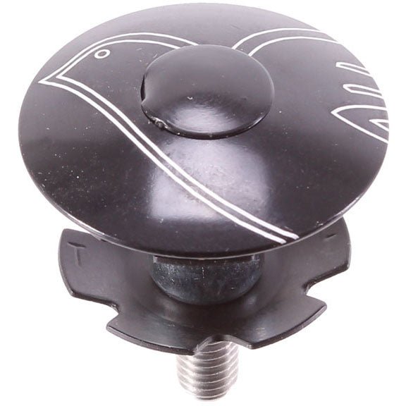 Headset Accessories Cinelli Cinelli Top Cap Kit Columbus 1-1/8" Alloy Steerers Black Dim Gray