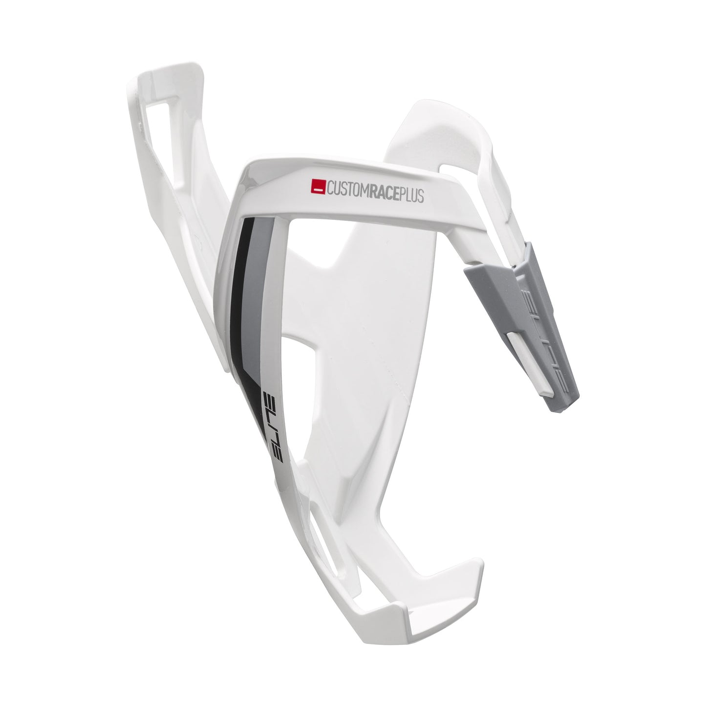 Elite Custom Race Plus Bottle Cage White/Black