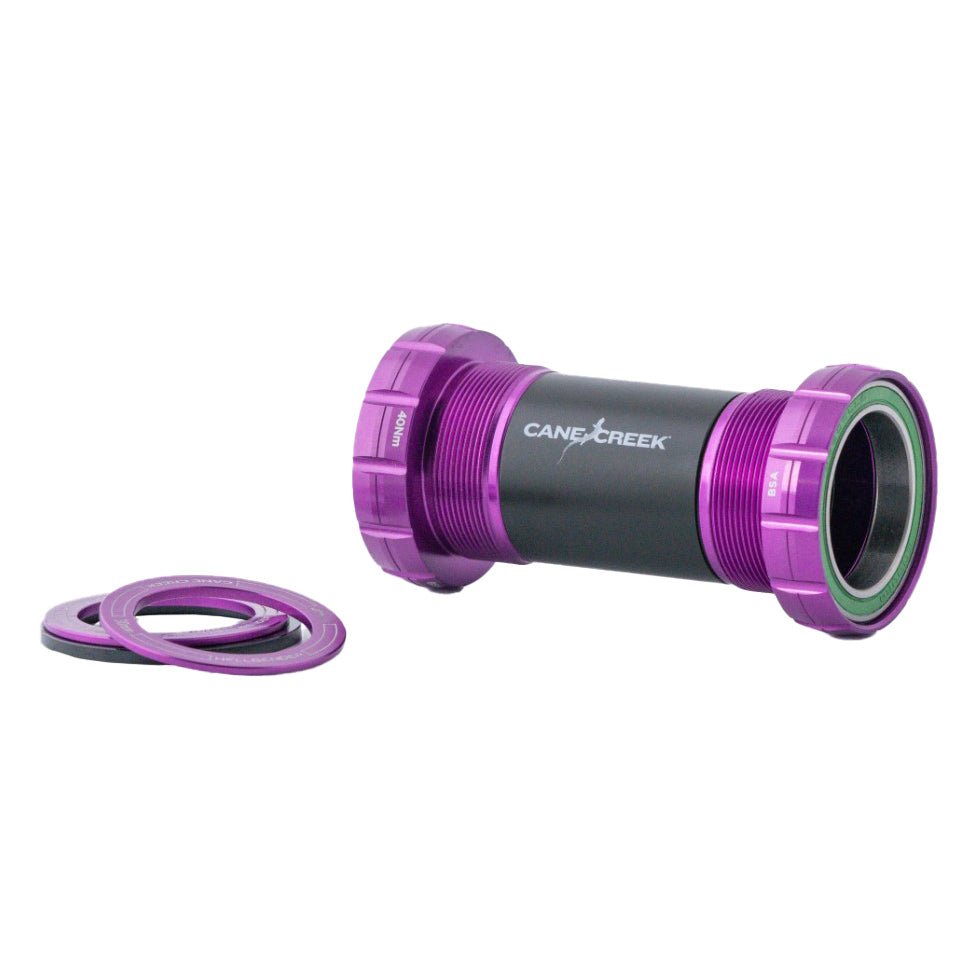Bottom Brackets Cane Creek Cane Creek Hellbender 70 BSA BB 24mm 68/73mm Purple Dim Gray