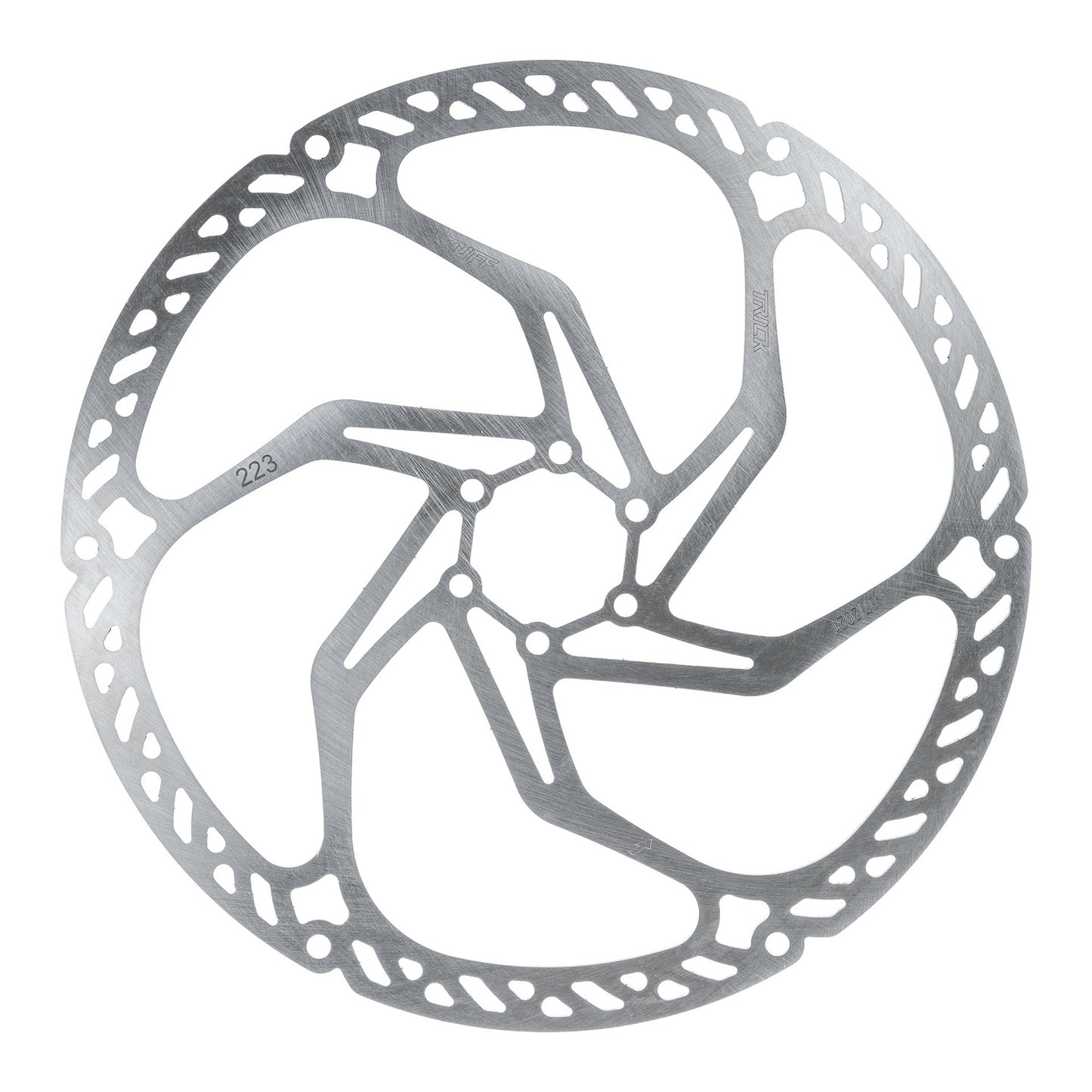 Disc Rotor Trickstuff Trickstuff Downhill 223mm Rotor 6-Bolt Silver Dark Gray