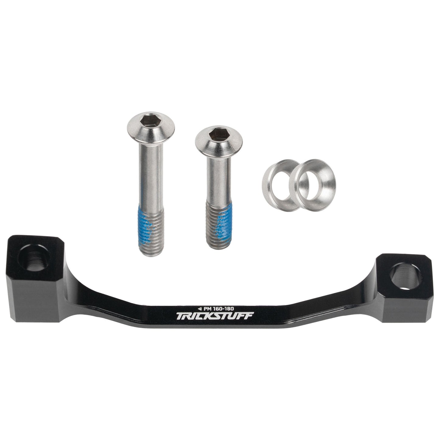 Disc Brake Adapters & Bolts Trickstuff Trickstuff +20 PM 74mm Caliper Adapter PM160 Black Dim Gray