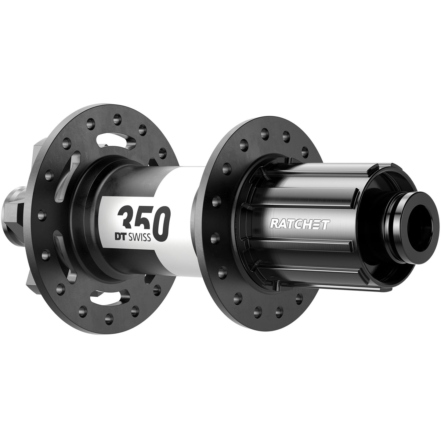 Hubs DT Swiss DT Swiss 350 Rear Hub - 12 x 150mm 6-Bolt HG11 MTN Black 32H 36pt Dark Slate Gray