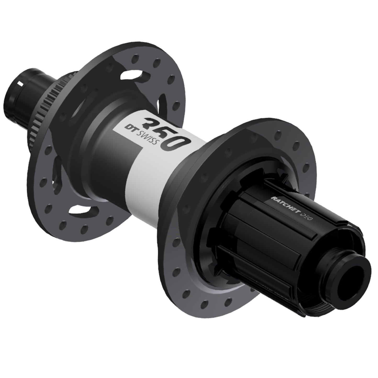 Hubs DT Swiss DT Swiss 350 DEG Rear Hub - 12 x 148mm Center-Lock HG 11 MTN Black 28H 72pt Dark Slate Gray