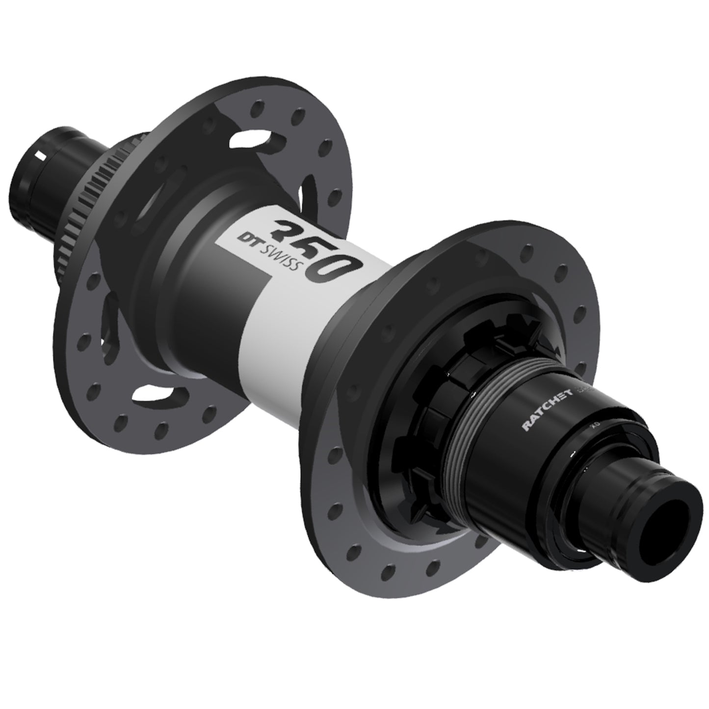 Hubs DT Swiss DT Swiss 350 DEG Rear Hub - 12 x 148mm Center-Lock XD Black 28H 72pt Dark Slate Gray