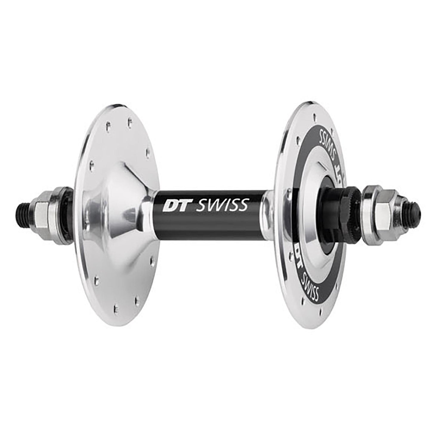 Front Hub DT Swiss DT Swiss Track Front Hub - Rim Brake Polished 20h Light Gray