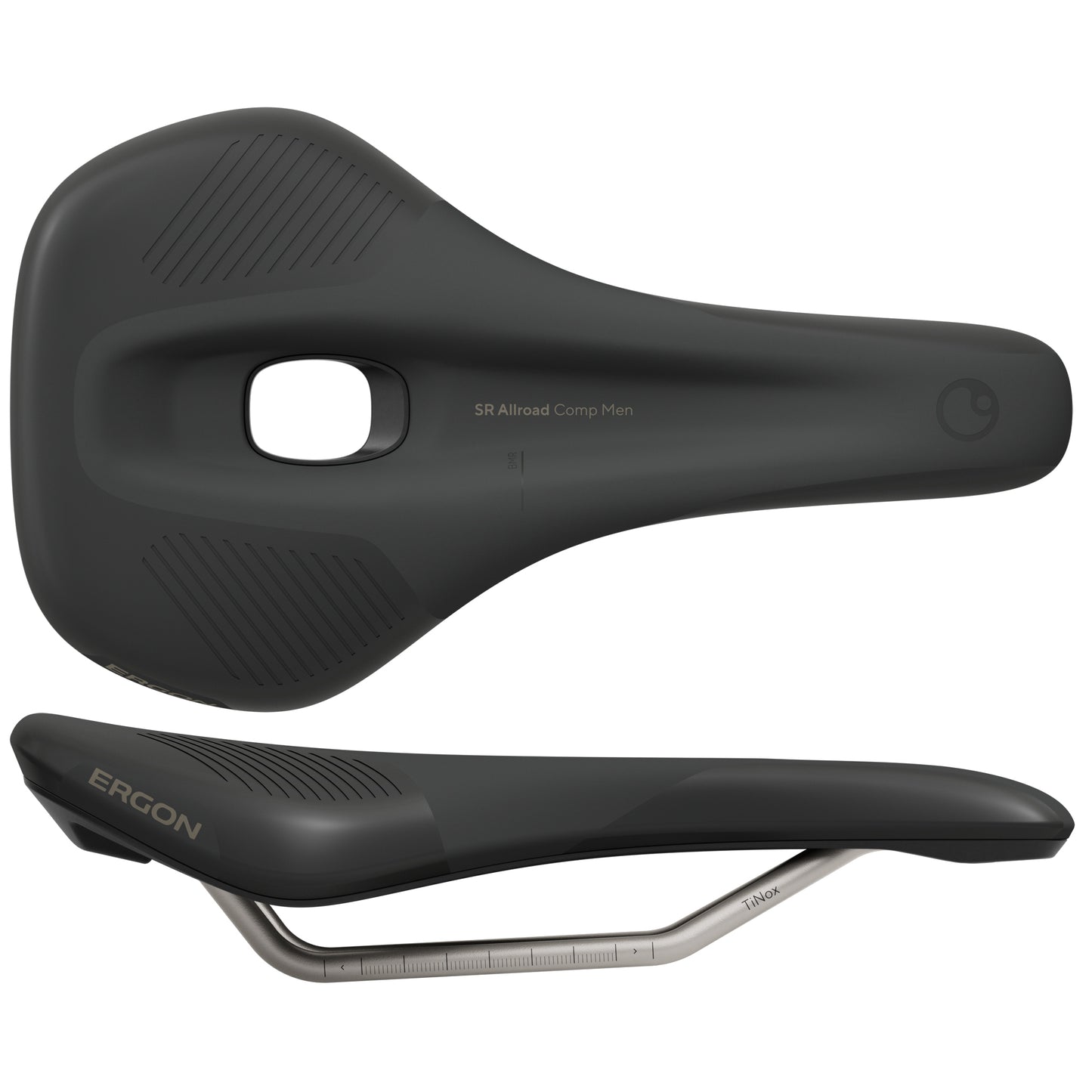 Saddles Ergon Ergon SR Allroad Comp Mens Saddle M/L Black Dark Slate Gray