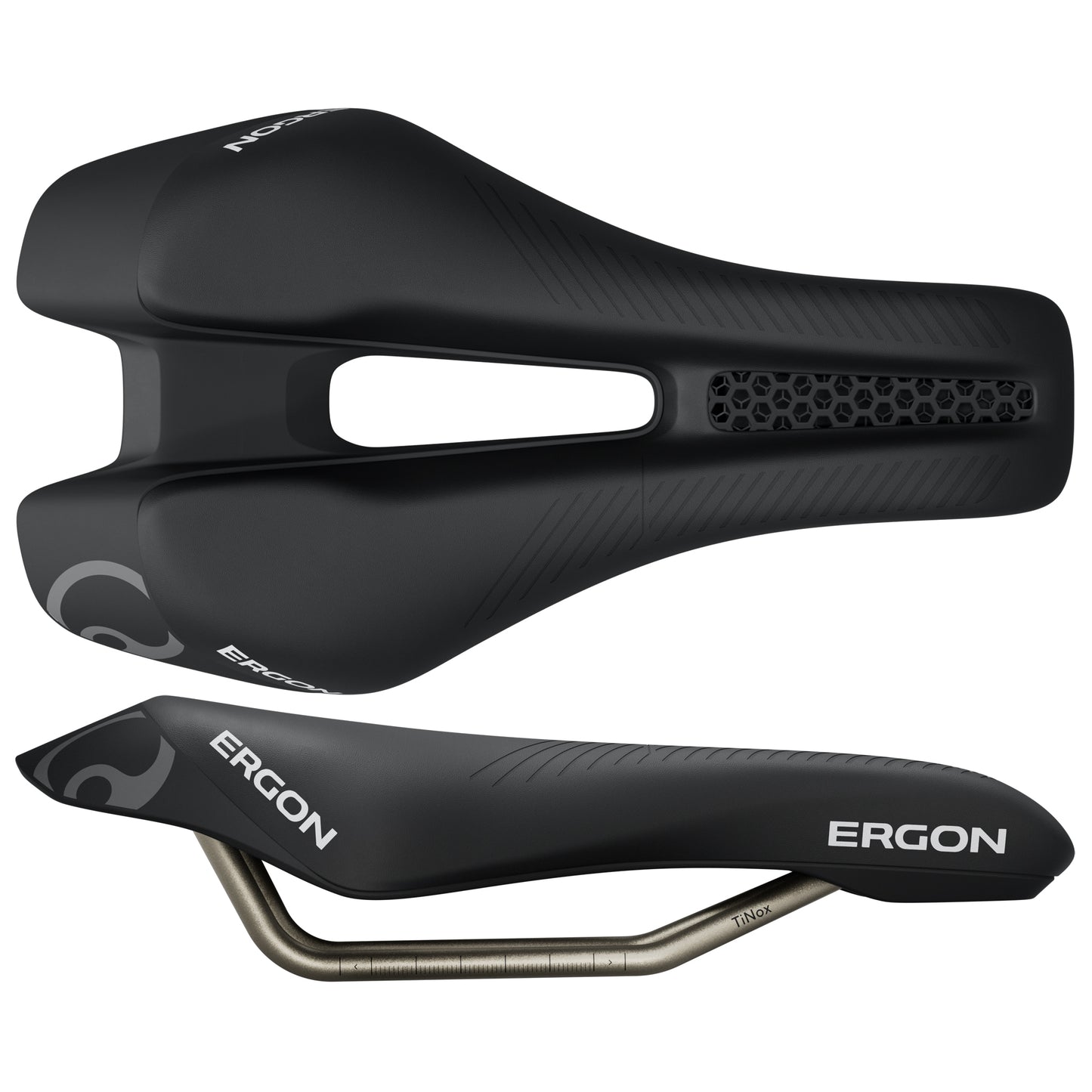 Saddles Ergon Ergon SR Triathlon Saddle - Womens Black Front Dark Slate Gray