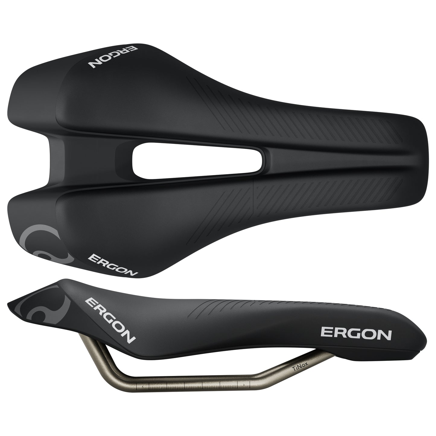 Saddles Ergon Ergon SR Triathlon Saddle - Mens Black Front Dark Slate Gray