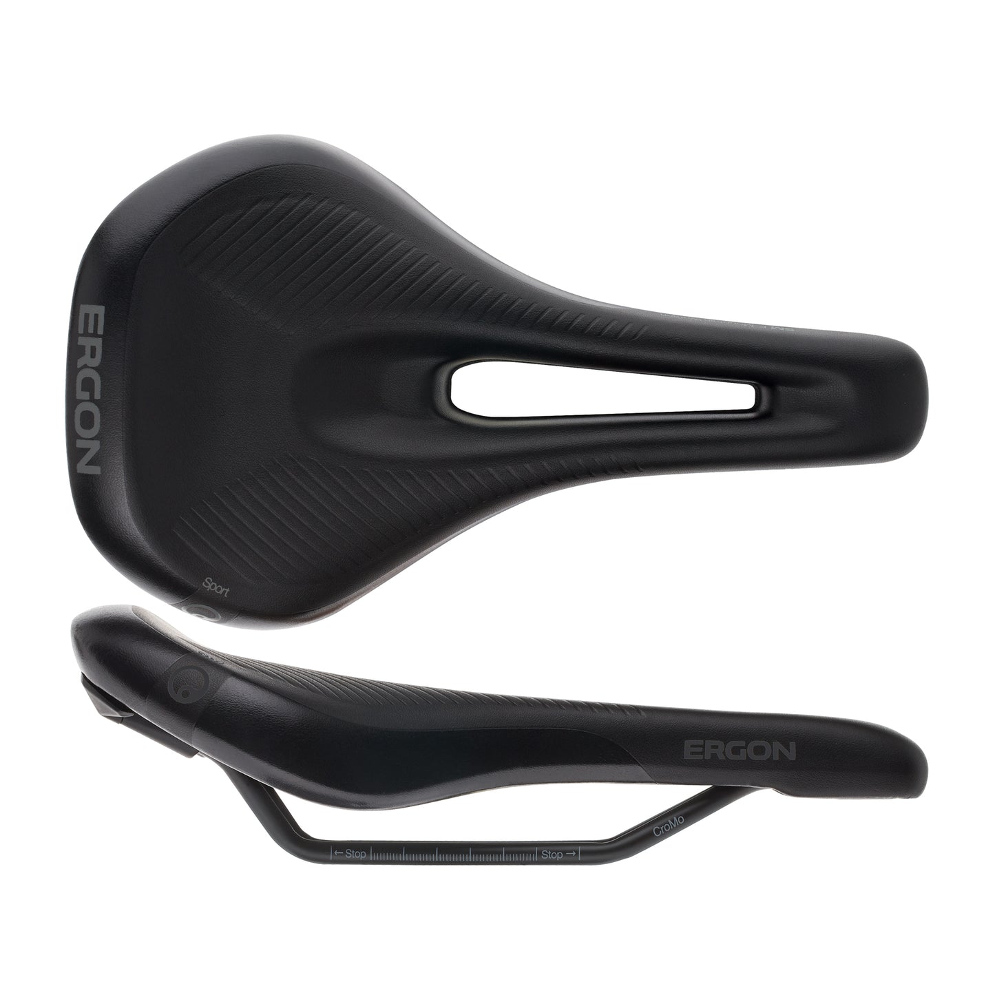 Saddles Ergon Ergon SM E Mountain Sport Saddle - Chromoly Stealth Womens Medium/Large Dark Slate Gray