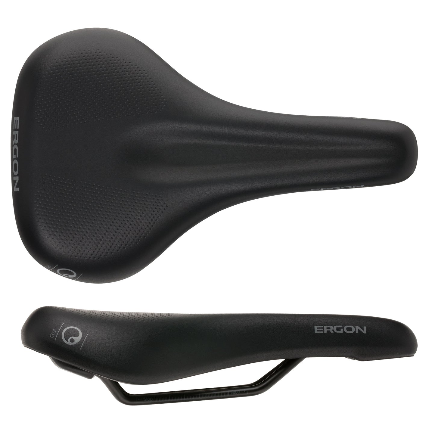 Ergon ST Gel Saddle - Chromoly Black Womens Small/Medium