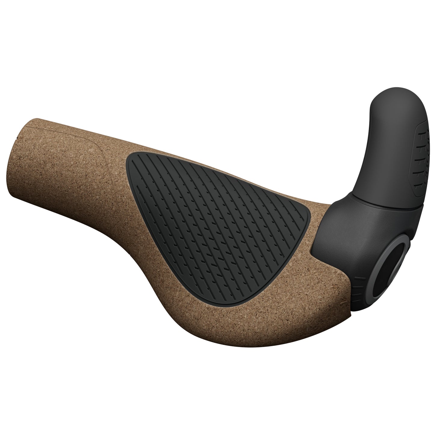 Lock-On Grips Ergon Ergon GP2 Evo BioKork Grips Large Brown/Black Dark Slate Gray