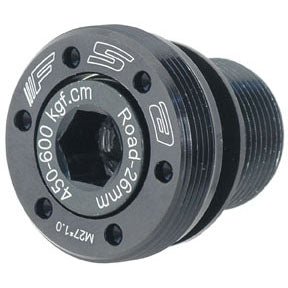 Crank Bolts and Parts FSA Full Speed Ahead Self Extracting Left Crank Arm Bolt Carbon Mega Exo Road Cranks Dim Gray