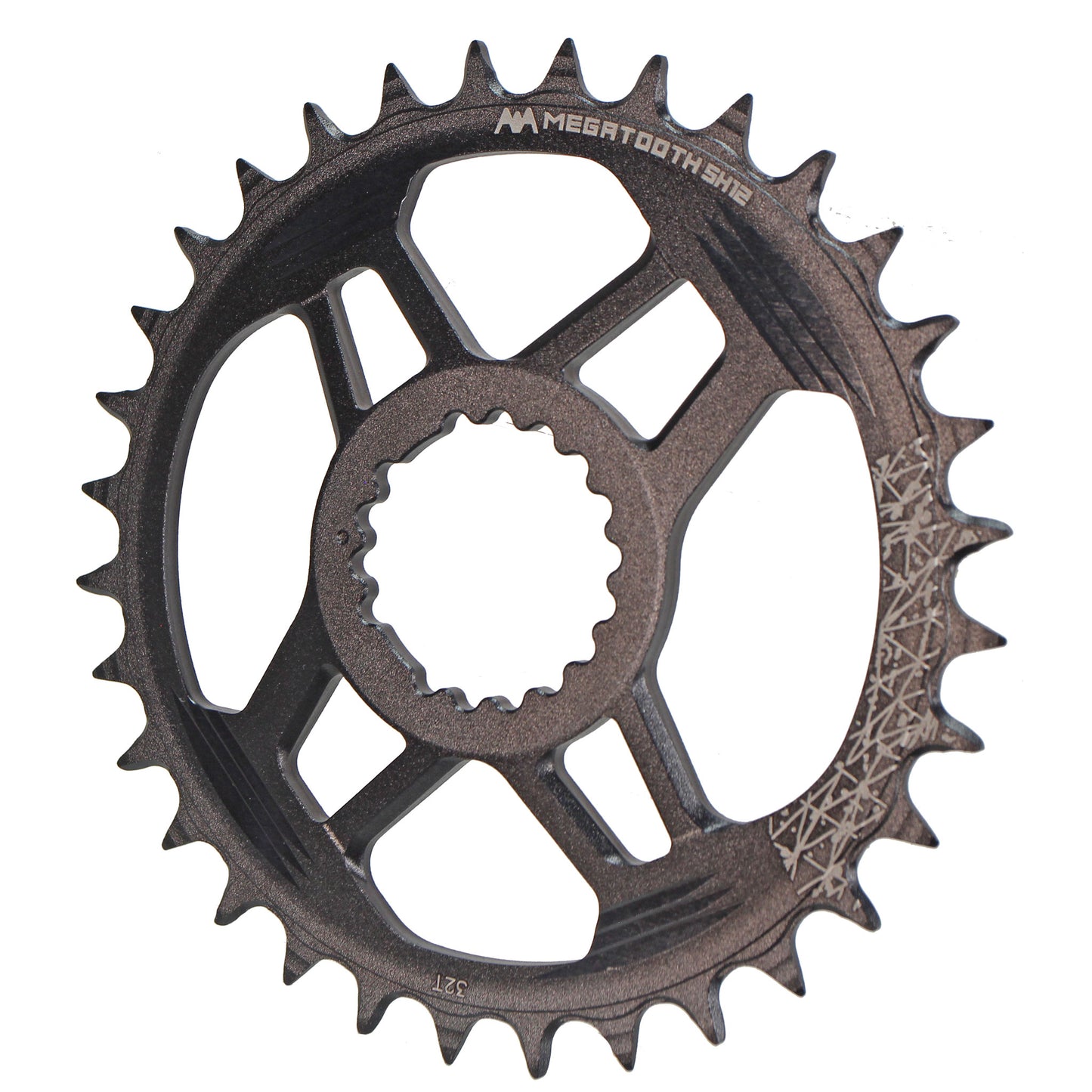 Chainrings FSA Full Speed Ahead Gradient Direct Mount SH12 Chainring - 32t FSA Direct Mount Compatible Shimano 12-Speed Hyperglide+ BLK Dark Slate Gray