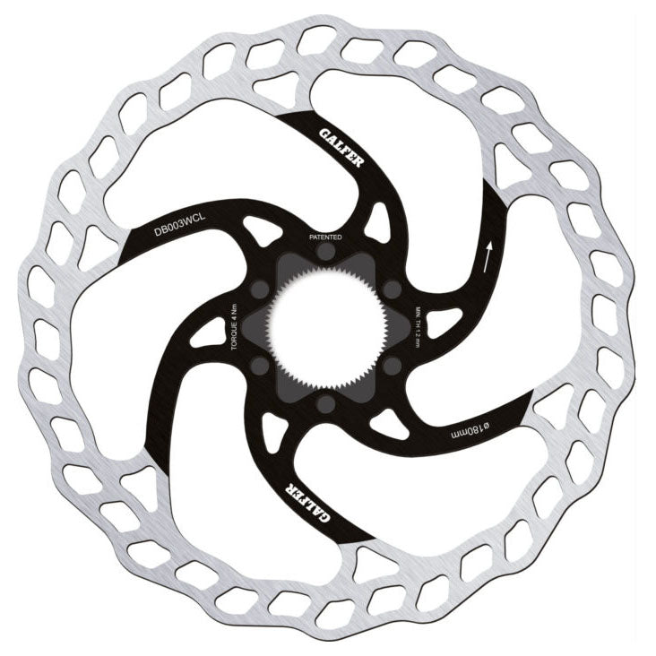 Disc Rotor Galfer Galfer MTB Disc Brake Rotor - 203mm Centerlock 1.8mm Black