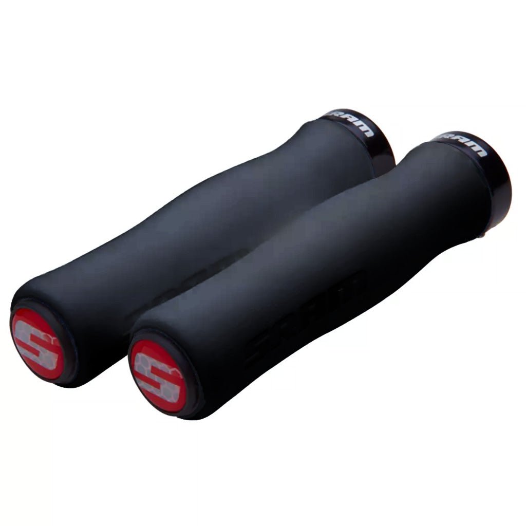 Grips SRAM SRAM Foam Contour Grips - Black Lock-On Dark Slate Gray