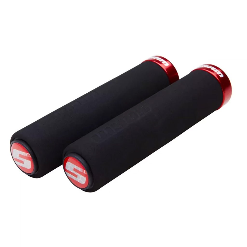 Lock-On Grips SRAM SRAM Locking MTB Straight Foam Grip Set Black Black