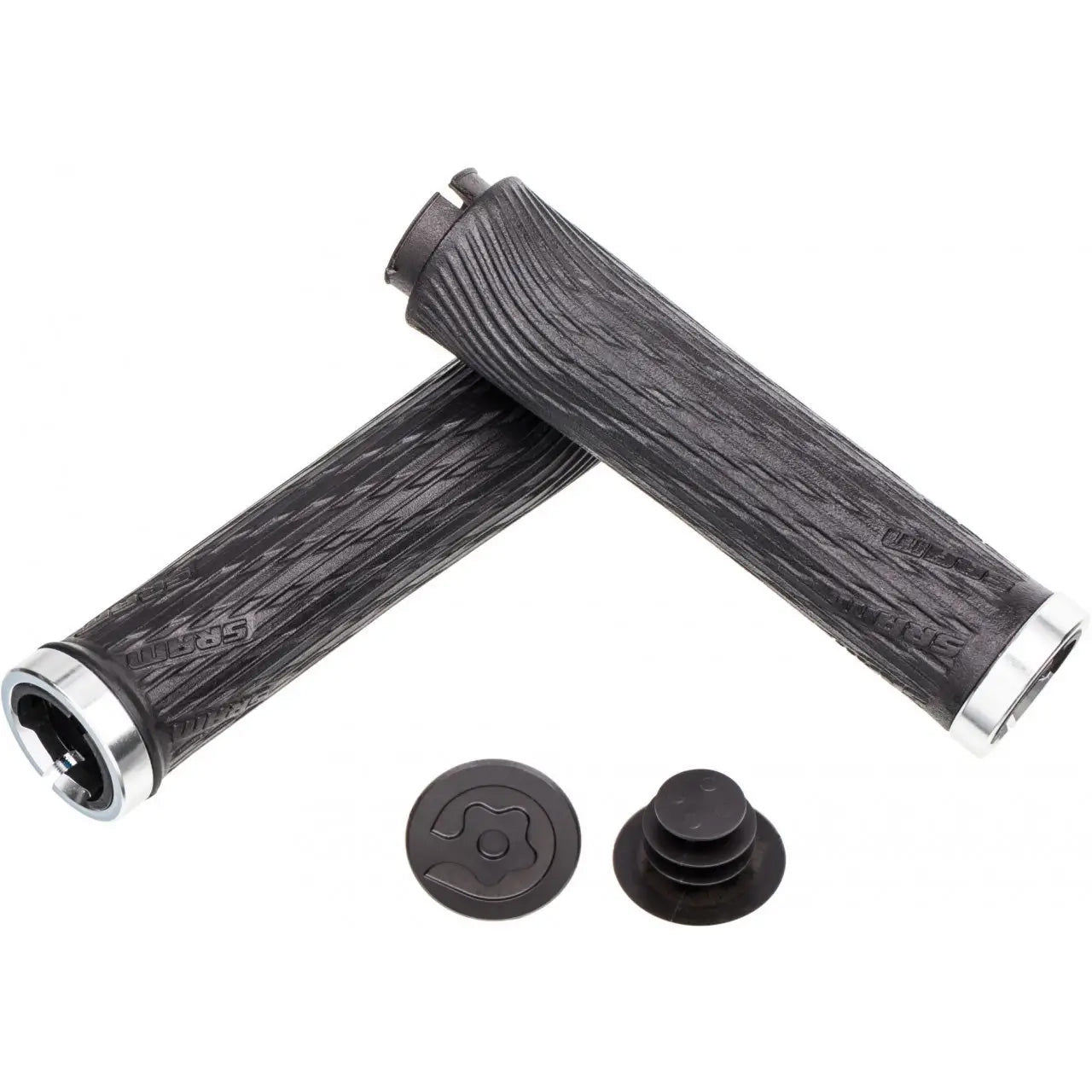 Lock-On Grips SRAM SRAM XX/X0 122mm Replacement Locking Grips Black Dark Slate Gray