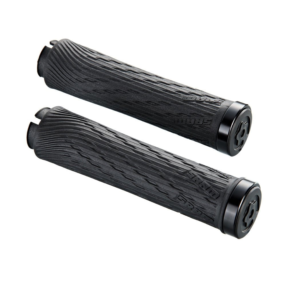 Lock-On Grips SRAM SRAM XX/X0 122mm Replacement Locking Grips Black Dark Slate Gray