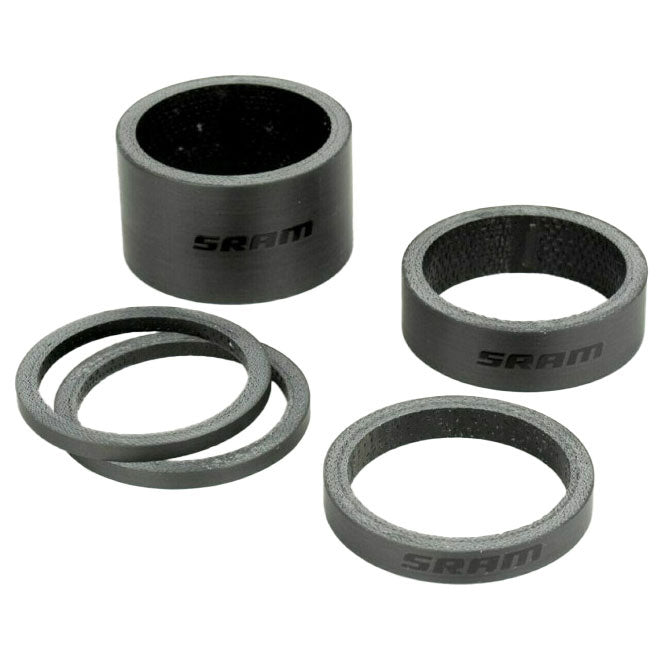 Headset Spacers SRAM SRAM Carbon Headset Spacers set/4 Dark Slate Gray
