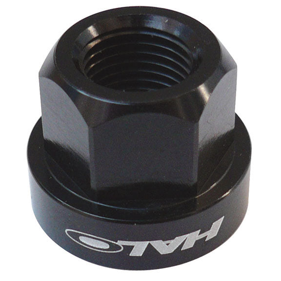 Hub Parts Halo Halo Alloy Axle Nuts 10mm Black Pair Dark Slate Gray
