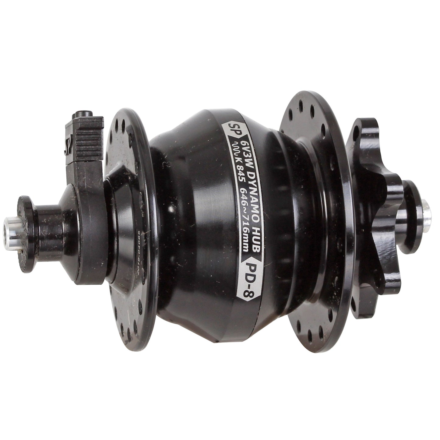 Dynamo & Generator Light Shutter Precision Shutter Precision PD-8 IS-Disc Front Q/R Hub 9x100mm 36h - Black Dark Slate Gray