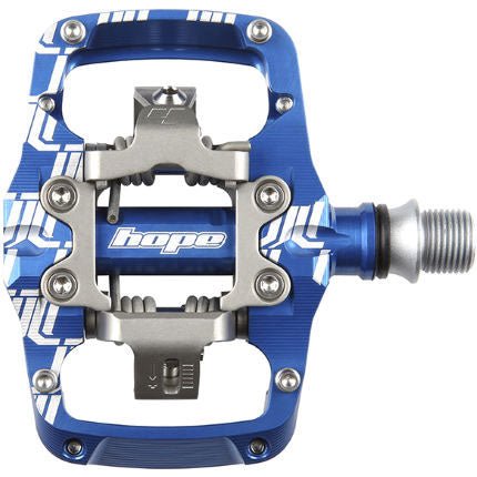Pedals Hope Hope Union TC Pedals - Dual Sided Clipless with Platform 9/16" Blue Dark Slate Blue