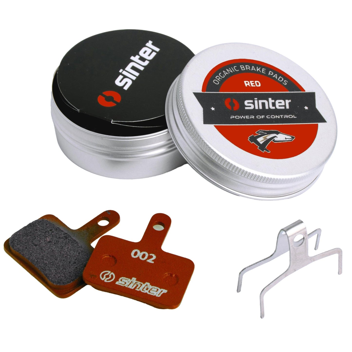 Disc Brake Pads Sinter Sinter Red s514 Compound Organic Disc Brake Pads - Shimano B Type Sinter Type 002 One Pair Light Gray