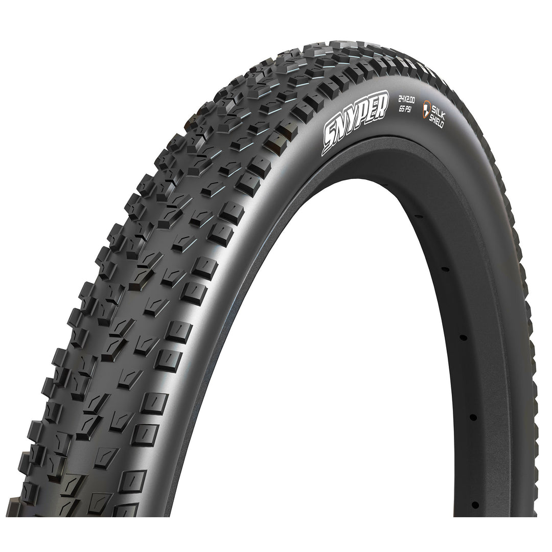 Tires Maxxis Maxxis Snyper Tire - 24 x 2 Clincher Folding Black Dual SilkShield Dark Slate Gray