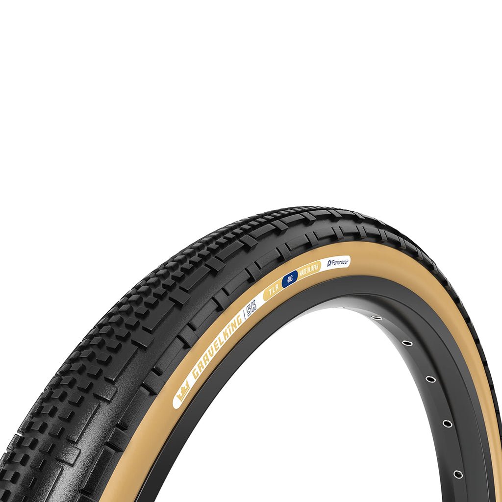 Tires Panaracer Panaracer GravelKing SK Tire - 650b x 48 / 27.5 x 1.90 Tubeless Folding BLK/Brown Dark Slate Gray