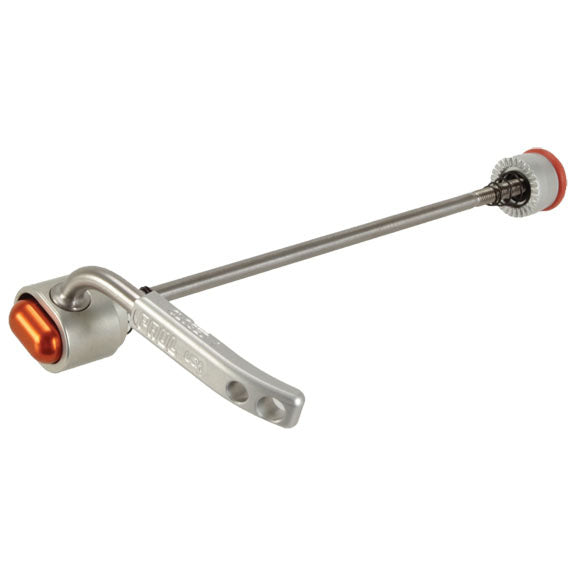 Wheel Skewers & Thru-Axles Paul Components Paul Components Quick Release Skewer 130/135mm - Silver w/Orange Dark Gray