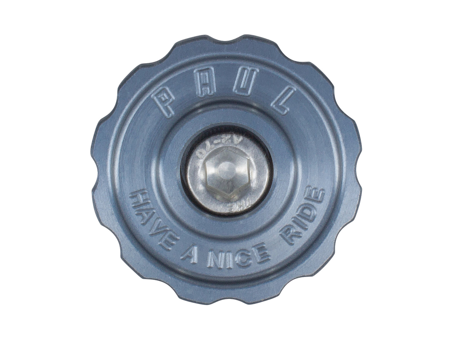 Headset Top Caps Paul Components Paul Component Engineering Klamper Headset Top Cap - Aluminum w/Stainless-Steel Bolt Pewter Slate Gray