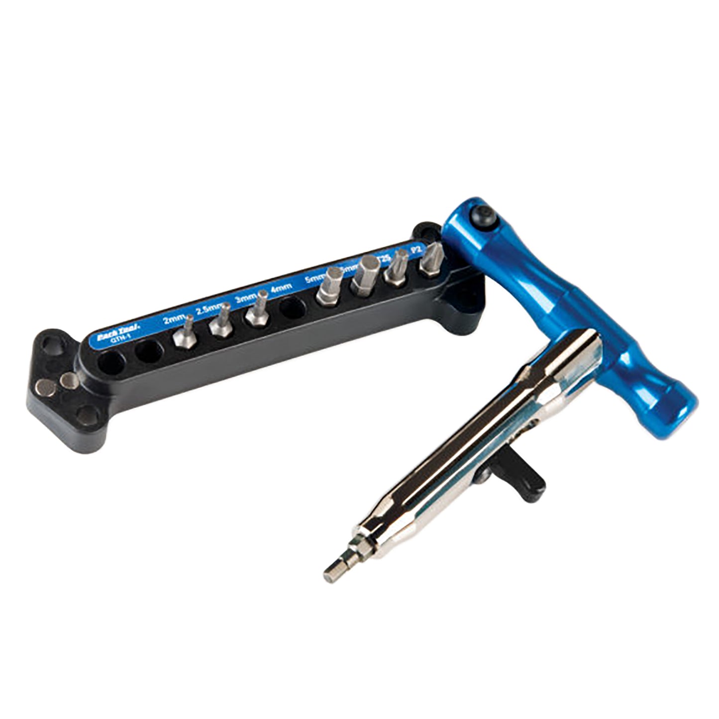 Ratchets and Bits Park Tool Park Tool QTH-1 Quick Change Bit Driver Set 8 bits Dark Slate Gray
