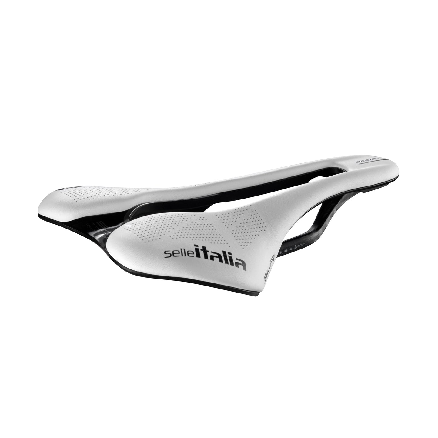 Saddles Selle Italia Selle Italia SLR Boost Kit Carbonio L3 Carbon White Fibra-Tek Gray
