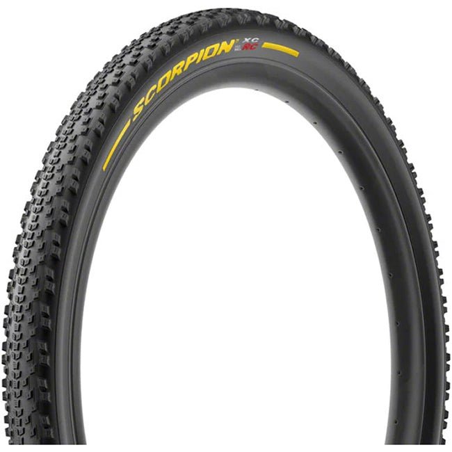 Tires Pirelli Pirelli Scorpion XC RC Tire - 29 x 2.4 Tubeless Folding YLW Label Team Edition Dark Slate Gray