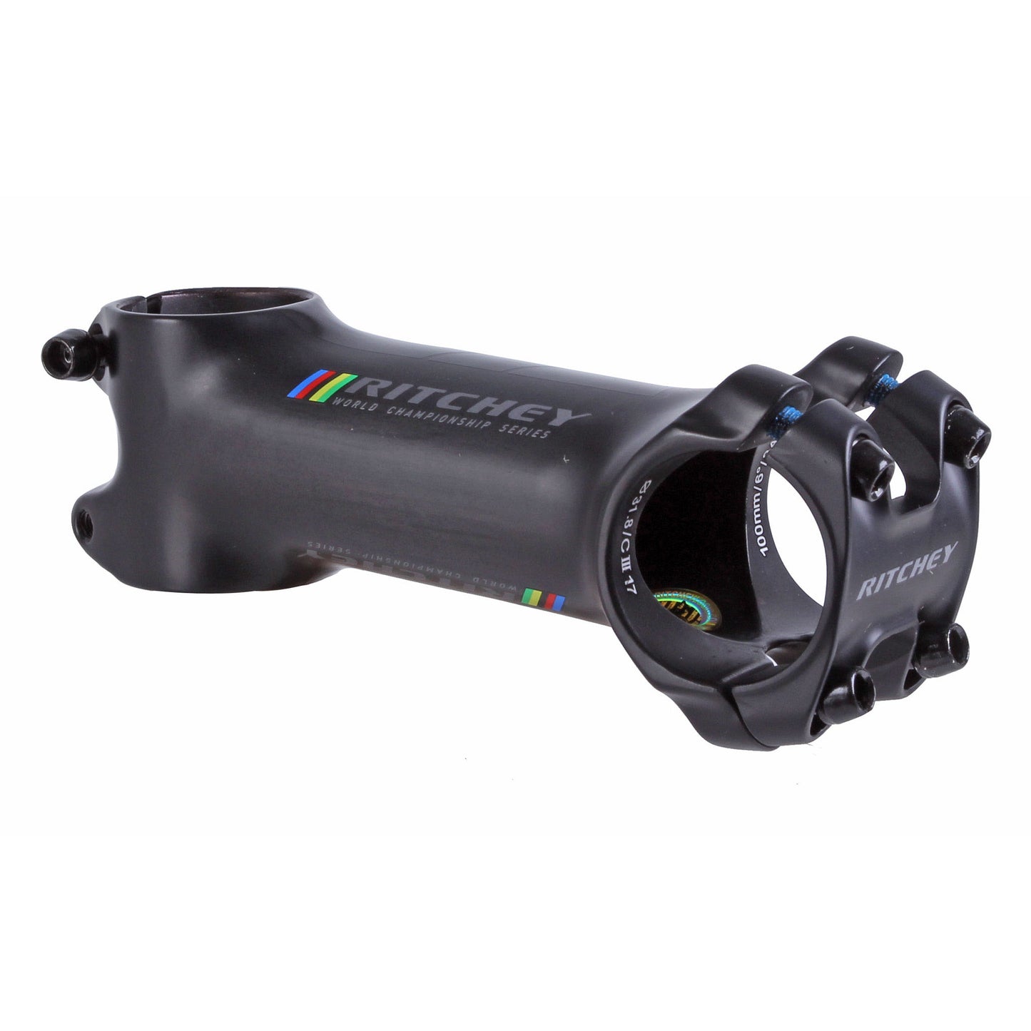 Stems Ritchey Ritchey WCS Carbon Matrix C220 Stem - 90mm 31.8 Clamp -6 1 1/8" Carbon Black Dark Slate Gray
