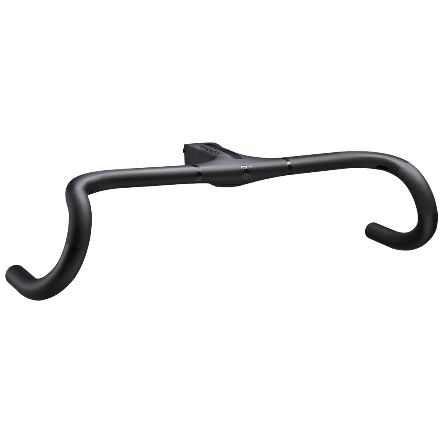 Handlebars Ritchey Ritchey Superlogic Butano Ridge Drop Handlebar - Integrated Bar/Stem Carbon 44cm 100mm Matte Carbon Dark Slate Gray