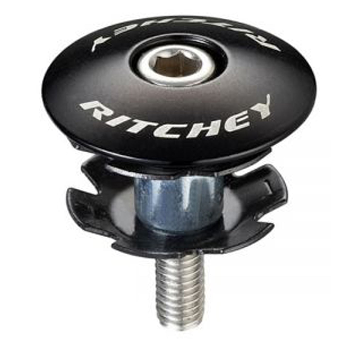 Headset Accessories Ritchey Ritchey Headset Top Cap With Bolt WCS Black 1-1/4" Dark Slate Gray