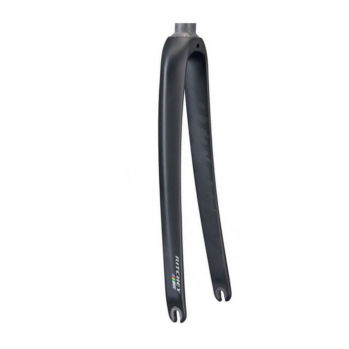 Rigid Forks Ritchey Ritchey WCS Carbon Road Fork - 1-1/8" 46mm Rake 2020 Model Matte Carbon Dark Slate Gray