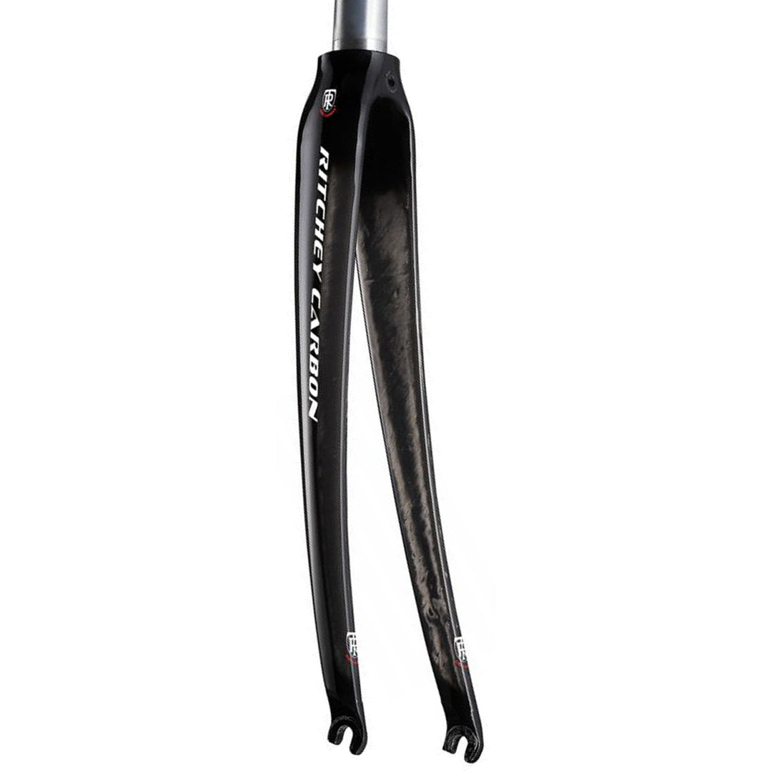 Rigid Forks Ritchey Ritchey Comp Carbon Road Fork - 700c QR 1" Aluminum Steerer UD Matte Black Dark Slate Gray