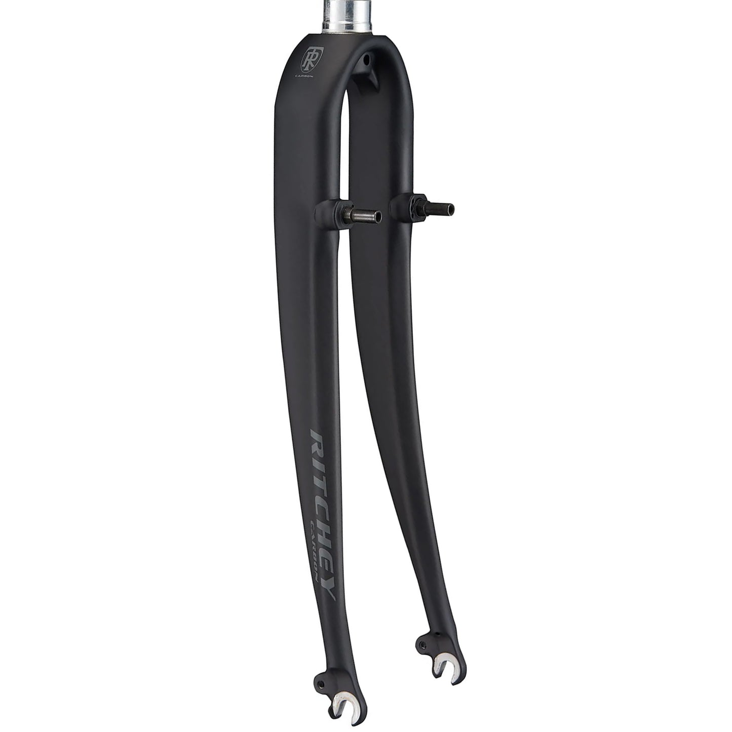 Rigid Forks Ritchey Ritchey Comp Carbon CX Fork - 700c QR 1-1/8" Aluminum Steerer Canti Brakes UD Matte BLK Dark Slate Gray