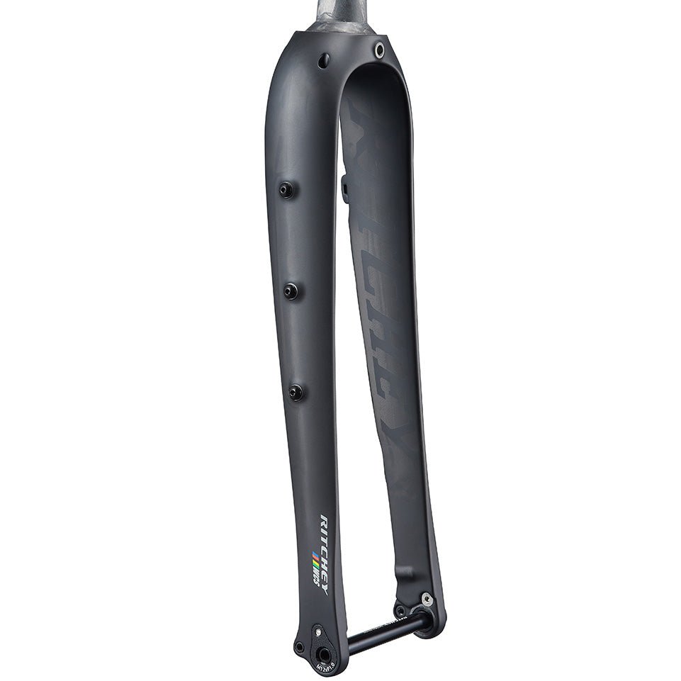 Cyclocross/Hybrid Fork Ritchey Ritchey WCS Carbon Adventure Fork - 1-1/8" Tapered Thru Axle Flat Mount Dark Slate Gray