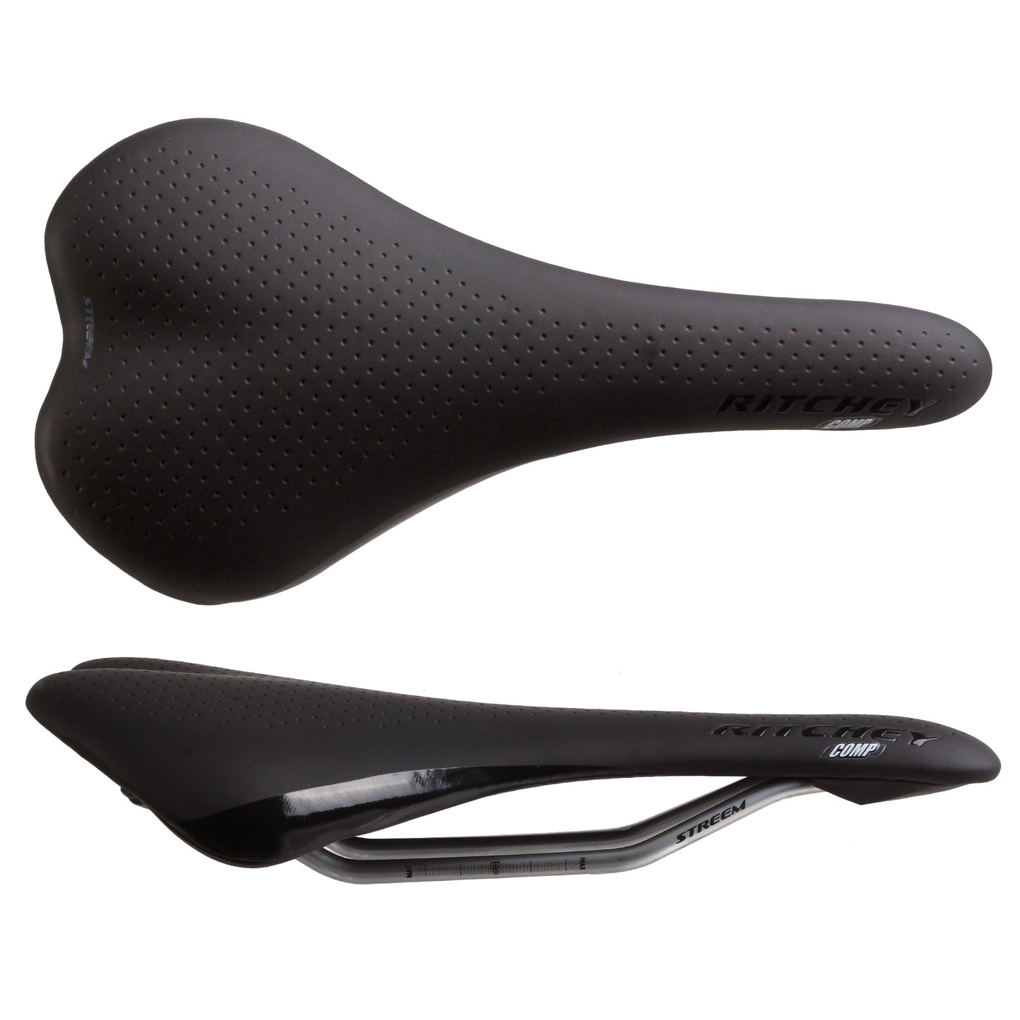 Saddles Ritchey Ritchey Comp Streem Saddle - Steel Black 132mm Dark Slate Gray