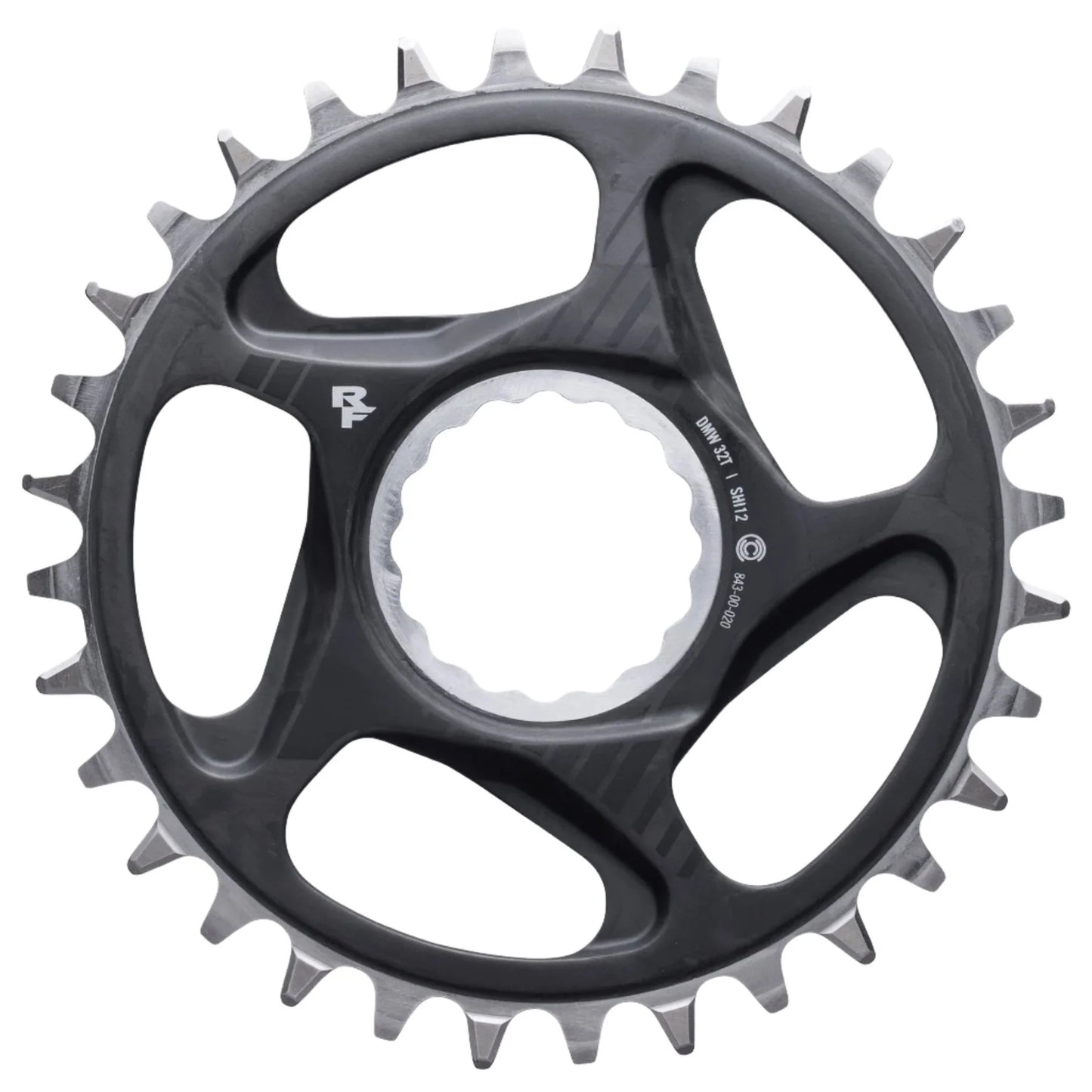 Chainrings Race Face RaceFace ERA Direct Mount Chainring - 30t DM CINCH For Shimano 12-Speed HG+ Compatible Chain BLK Dark Slate Gray