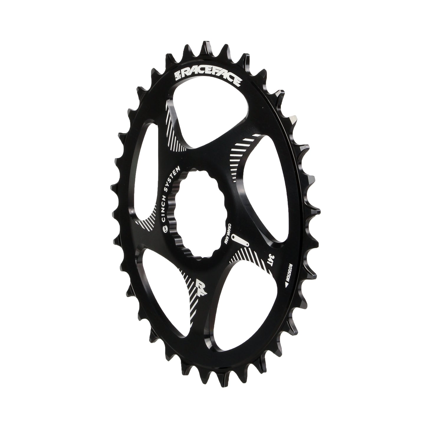 Chainrings Race Face RaceFace Narrow Wide Oval Chainring: Direct Mount CINCH 34t Black Black
